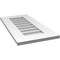 Ekena Millwork Vertical Surface Mount PVC Gable Vent: Non-Functional, w/ 3-1/2"W x 1"P Standard Frame, 14"W x 28"H GVPVE14X2801SN - alternate 5